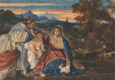 Madonna med en kanin af William Callow