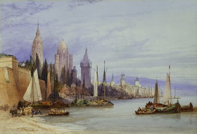 Mayence, ved Rhinen, 1895 af William Callow