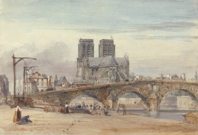Notre-Dame, Paris af William Callow