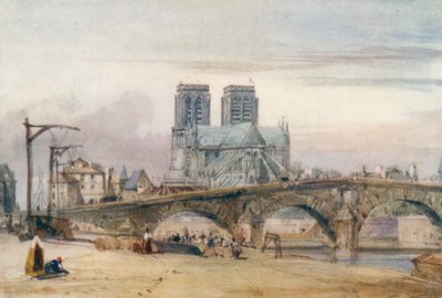 Notre Dame, Paris af William Callow