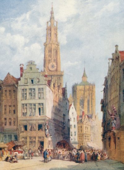 Katedralen, Antwerpen af William Callow