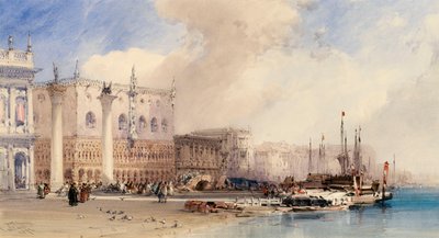 Dogenes Palads, Venedig, 1874 af William Callow