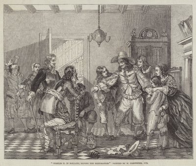Charles II i Holland, før restaureringen af William Carpenter