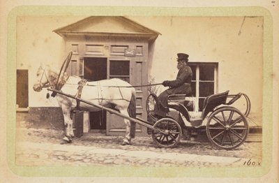 [Mand kører i hestevogn] af William Carrick