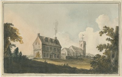 Edingale Church: akvarelmaleri, og [c 1790] af William Carter