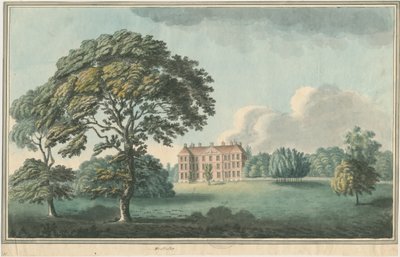 Wrottesley Hall: maleri, nd [1796-1839] af William Carter