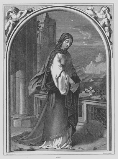 John Milton, Il Penseroso (gravering) af William Cave Thomas