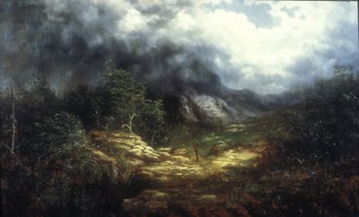 Storm Over the Blue Ridge (olie på lærred) af William Charles Anthony Frerichs