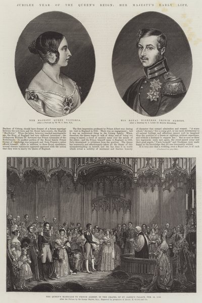 Jubilæumsåret for Dronningens regeringstid, Hendes Majestæts tidlige liv af William Charles Ross