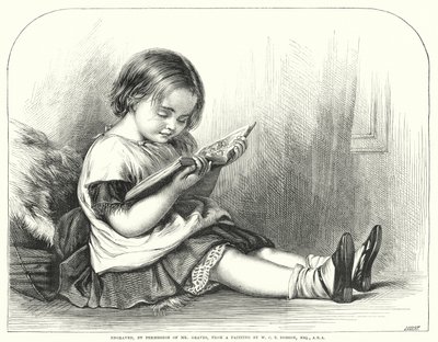 Læsning (gravering) af William Charles Thomas (after) Dobson