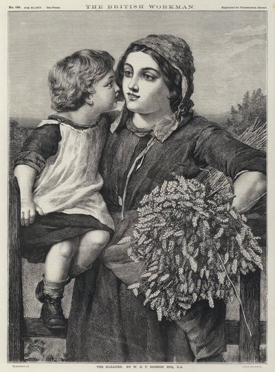 The Gleaner (gravering) af William Charles Thomas (after) Dobson