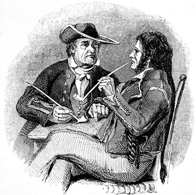 Gamle salte (sømænd, sømænd), der nyder en pibe tobak af William Clarkson (manner of) Stanfield