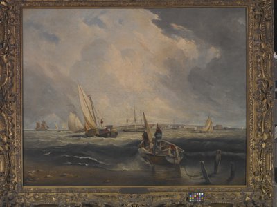 Bligh Sands, Sheerness (olie på lærred) af Clarkson Frederick Stanfield