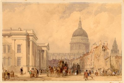 Postkontoret, St Martins le Grand, London, med St Paul