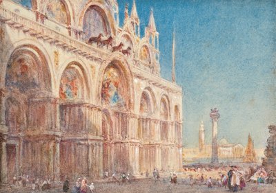 Udsigt over Markuskirken, Venedig af William Collingwood