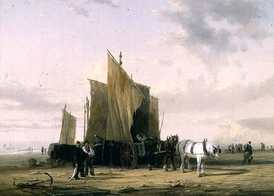 On The Coast at Yarmouth (en af et par) af William Collins