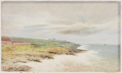 A Stormy Day, Craster (akvarel på papir) af William Cosens Way