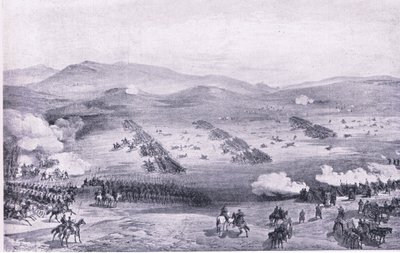 Balaclava, 25. oktober 1854: Ansvaret for den lette brigade, illustration fra britiske slag på land og hav, 1915 af William Crimea Simpson
