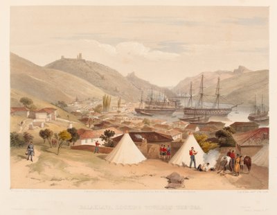 ?Balaklava ser mod havet?, 1855 af William Crimea Simpson