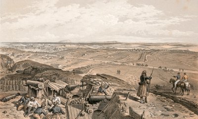 Bastoni du Mat fra Central Bastion af William Crimea Simpson