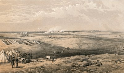 Fjernsyn over Lord Raglans hovedkvarter før Sebastopol af William Crimea Simpson