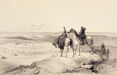 Florence Nightingale og Mr Bracebridge på Cathcarts Hill med udsigt over Sebastopol af William Crimea Simpson