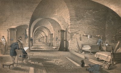 Det indre af Fort Nicholas af William Crimea Simpson