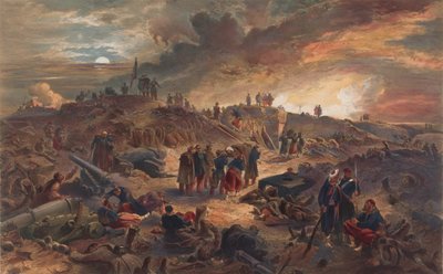 ? Interior of the Malakoff with the Remains of the Round Tower? Dani af William Crimea Simpson