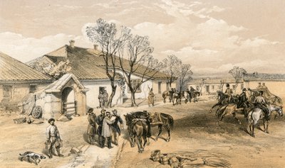 Lord Raglans hovedkvarter i Khutor-Karagatch af William Crimea Simpson
