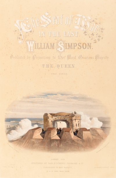 ? Malakoff or round tower ?, c.1855dani af William Crimea Simpson