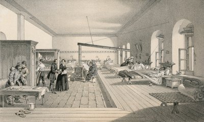 En af afdelingerne på hospitalet i Scutari af William Crimea Simpson