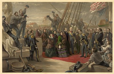 Dronning Victoria besøger HMS Resolute, 16. december, 1856, offentliggjort 1859 af William Crimea Simpson