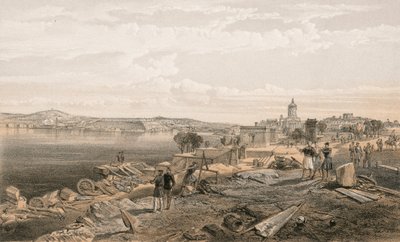 Sebastopol fra bagsiden af Fort Nicholas, ser mod syd af William Crimea Simpson