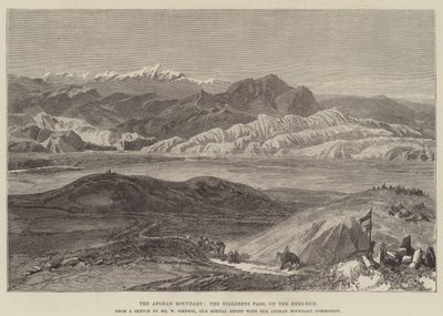Den afghanske grænse, Nialsheni-passet, på Heri-Rud af William Crimea Simpson