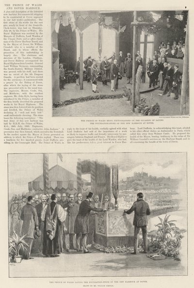 Prinsen af Wales og Dover Havn af William Crimea Simpson