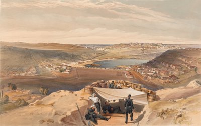 ? The Town Batteries or Interior Fortifications of Sebastopol from the advanced paralell of Chapman "s Attack, 23 June 1855? Dani af William Crimea Simpson