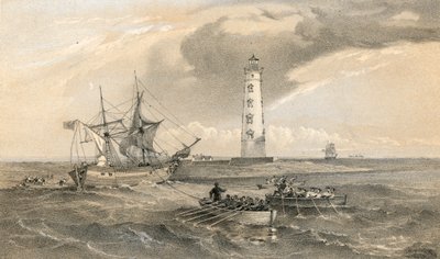 Fyrtårnet ved Cape Chersonese, ser mod syd af William Crimea Simpson