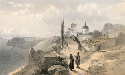 Klosteret Sankt George og Cape Fiolente, set mod vest af William Crimea Simpson