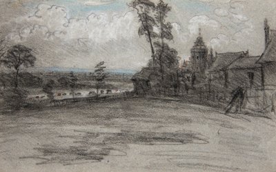 London fra Priory, Hampstead. Brusebad af William Crotch