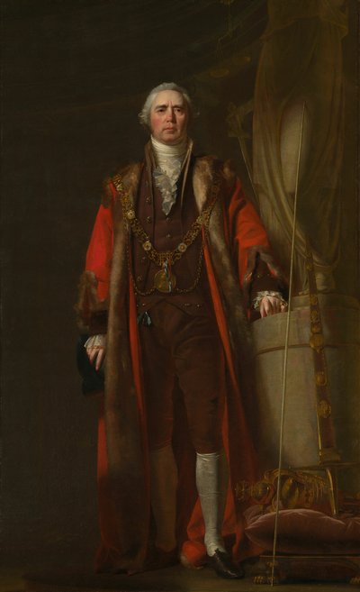 Charles Thorp som overborgmester i Dublin, ca. 1800. af William Cuming