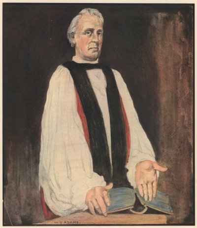 Biskoppen, "Lad dit lys skinne så" (farve litho) af William Dacres Adams