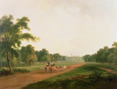 En jagtfest i Indien af William Daniell