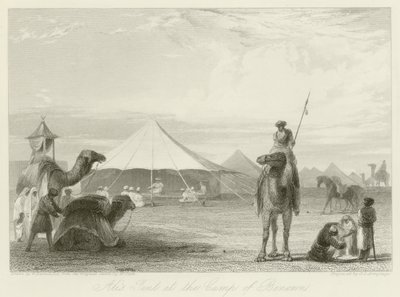 Alis telt i lejren Benonn af William Daniell