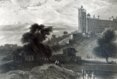 Fatehpur Sikri nær Agra, indgraveret af R. Brandard (gravering) af William Daniell