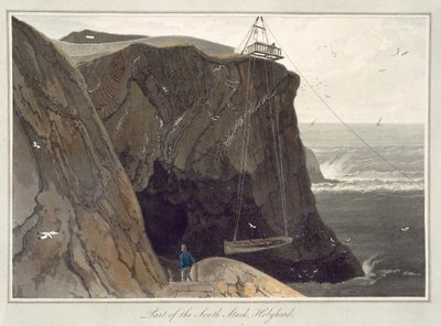 At lade en båd ned fra platformen ved Holyhead, fra 