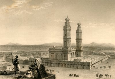 Moské i Coimbatore, 1835. af William Daniell