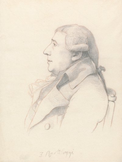 Portræt af Francesco Bartolozzi af William Daniell