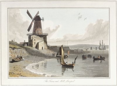 The Towns-end Mill, Liverpool, 1814-1825 af William Daniell