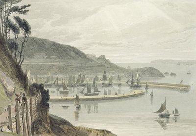 Torquay, Devon, fra bind VIII af "A Voyage Around Great Britain Undertaken between the Years 1814 and 1825", udgivet i 1825 (akvatint) af William Daniell