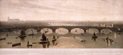 Udsigt over London fra syd, 1810 af William Daniell